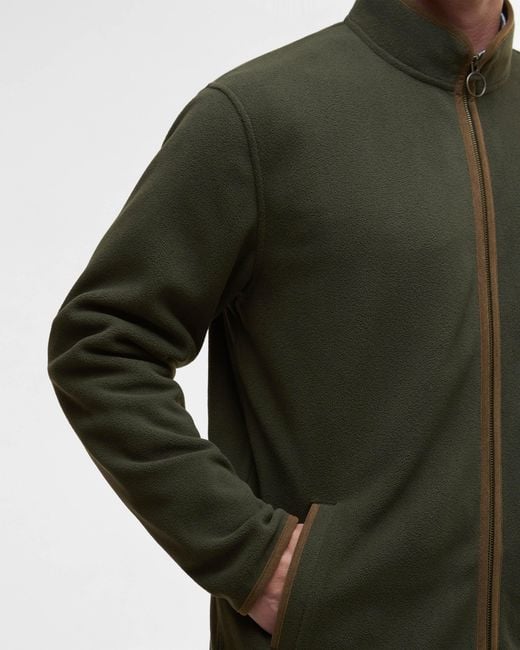 Barbour Green Harwood Zip Thru Fleece for men