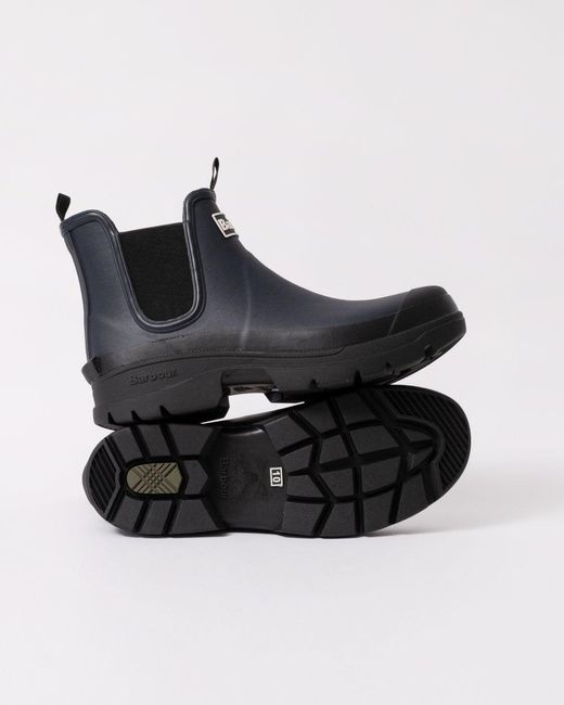 Barbour Blue Nimbus Chelsea Style Wellingtons for men
