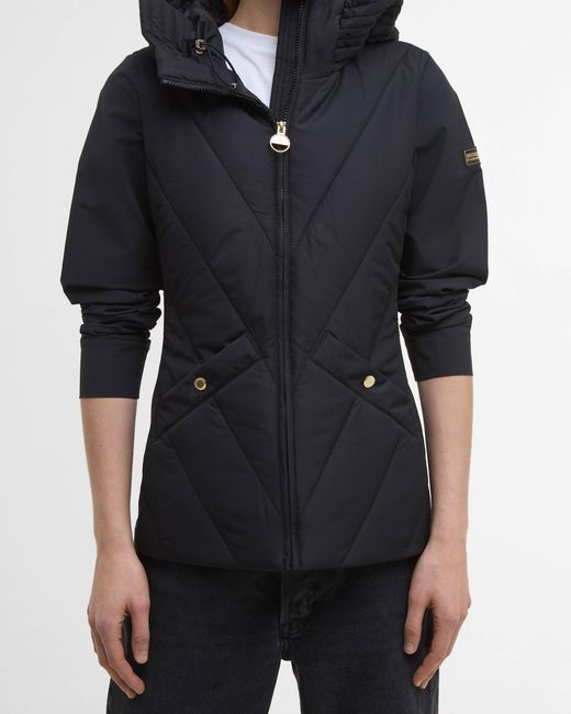 Barbour Black Diablo Quilted Sweat