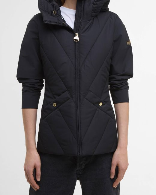Barbour Black Diablo Quilted Sweat