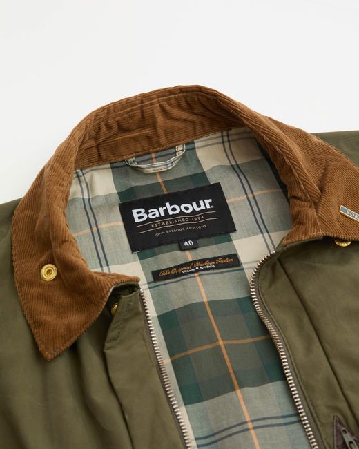 Barbour Green Icons Border Casual Jacket for men