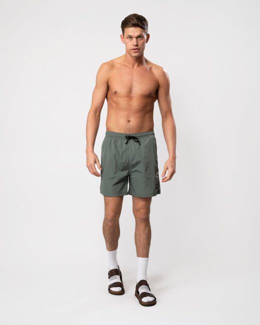 Belstaff Green Clipper Swim Shorts for men