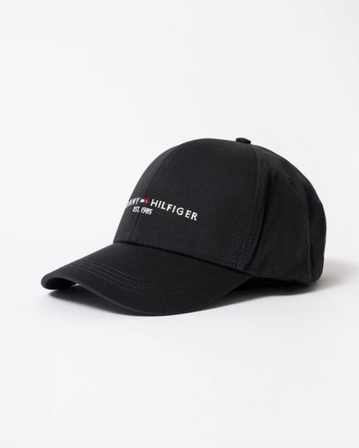 Tommy Hilfiger Black Th Established Cap for men