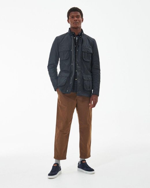 Barbour Blue Corbridge Wax Jacket for men
