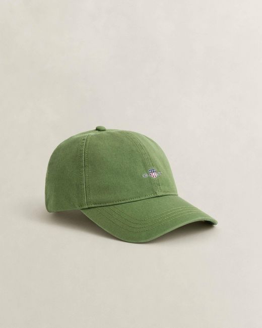 Gant Green Shield Logo Cotton Twill Cap for men