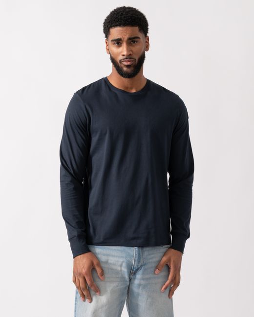 Parajumpers Blue Kip Long Sleeve T-Shirt for men