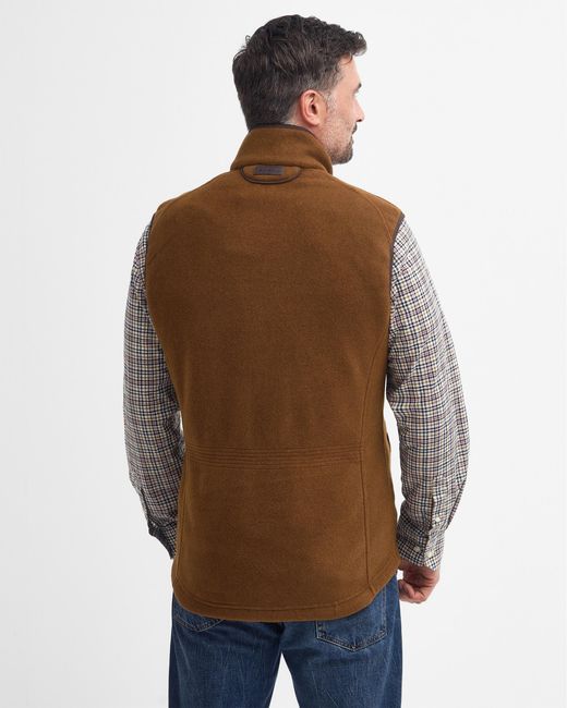 Barbour Brown Langdale Gilet Size: M for men