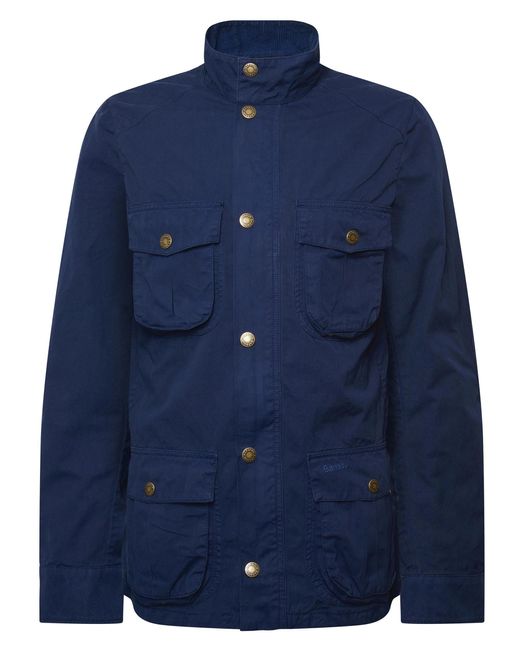 Barbour Blue Corbridge Casual Cotton Jacket for men