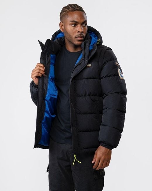Napapijri A rick Modular Puffer Jacket in Blue for Men Lyst Canada