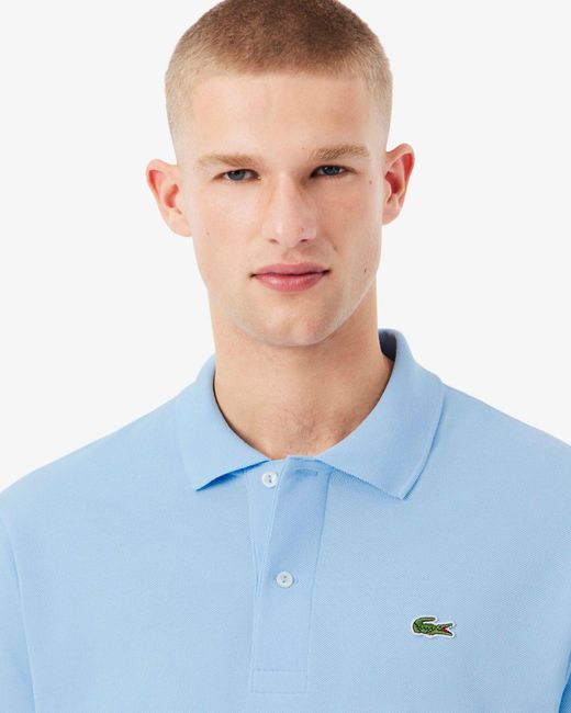 Lacoste Blue Classic Fit L.12.12 Short Sleeve Polo Shirt for men
