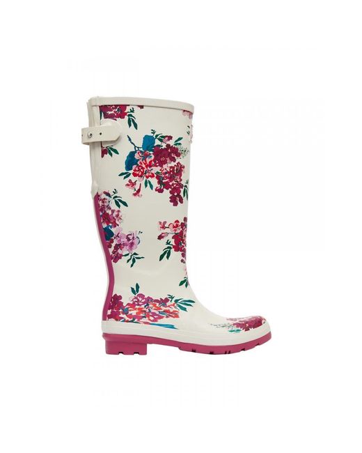Joules Red Welly Print Adj Back Gusset