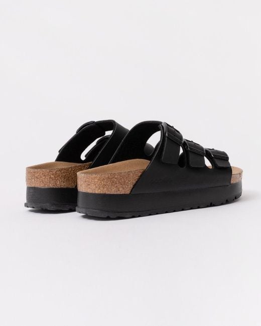 Birkenstock Black Papillio Florida Iii Vegan Platform Sandals