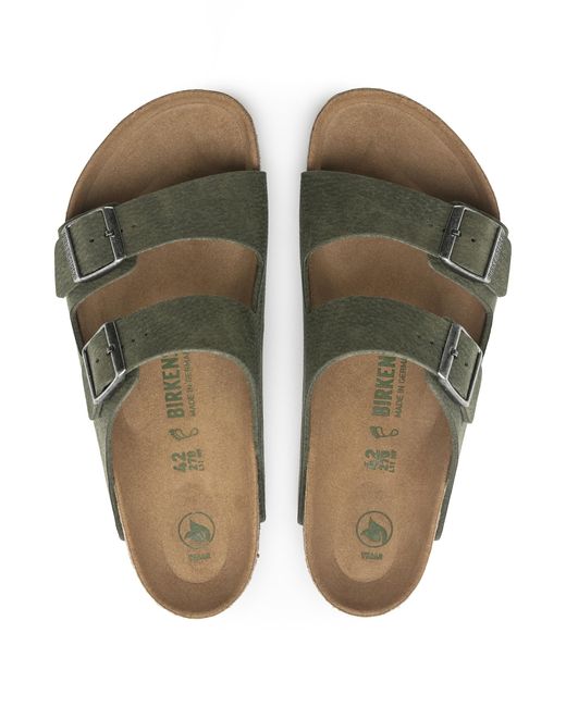 Birkenstock Green Arizona Vegan Synthetic Sandals for men