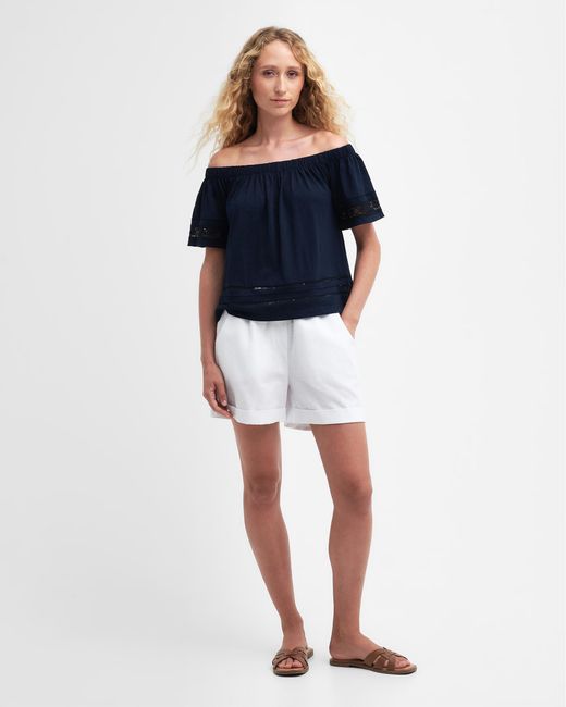 Barbour Blue Ralee Relaxed Top