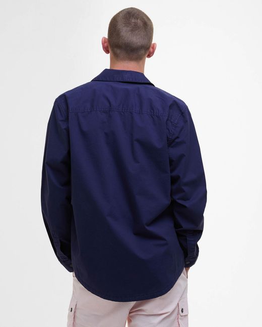 Barbour Blue Hayden Overshirt for men