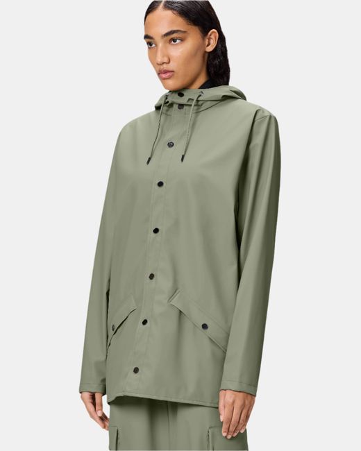 Rains Green Jacket