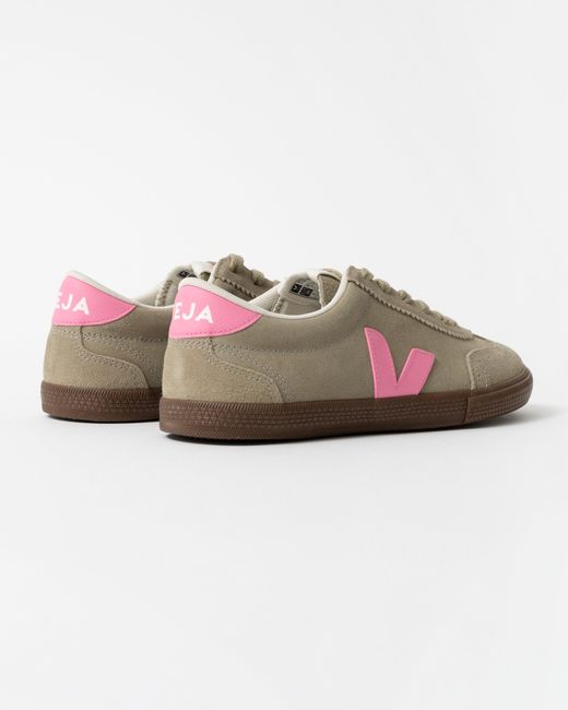 Veja Natural Volley Suede Trainers