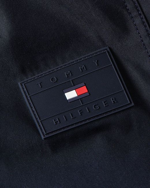 Tommy Hilfiger Blue Flag Embroidery Twill Shirt Jacket for men