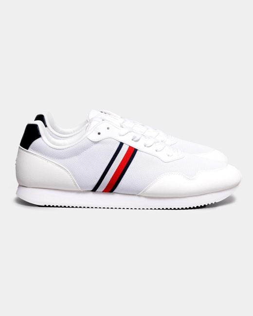 Tommy Hilfiger White Core Lo Runner Trainers for men