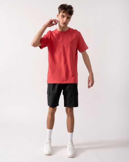Boss Red Tales Cotton-jersey T-shirt With Logo Patch for men
