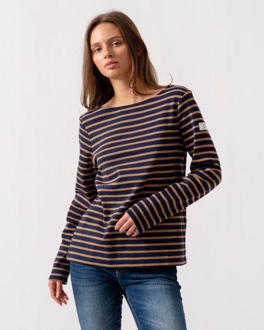 Joules Blue Harbour Broad Stripe Breton Top