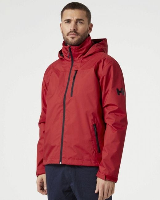 Helly Hansen Red Crew Hooded Midlayer Jacket for men