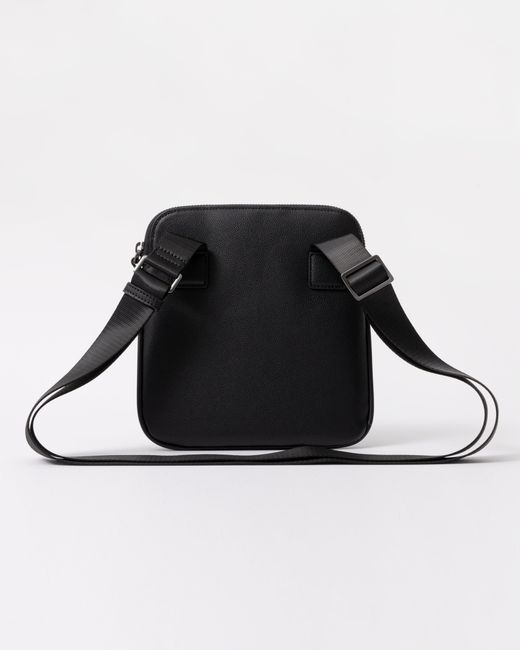 ARMANI EXCHANGE Black Slim Envelope Messenger Bag for men