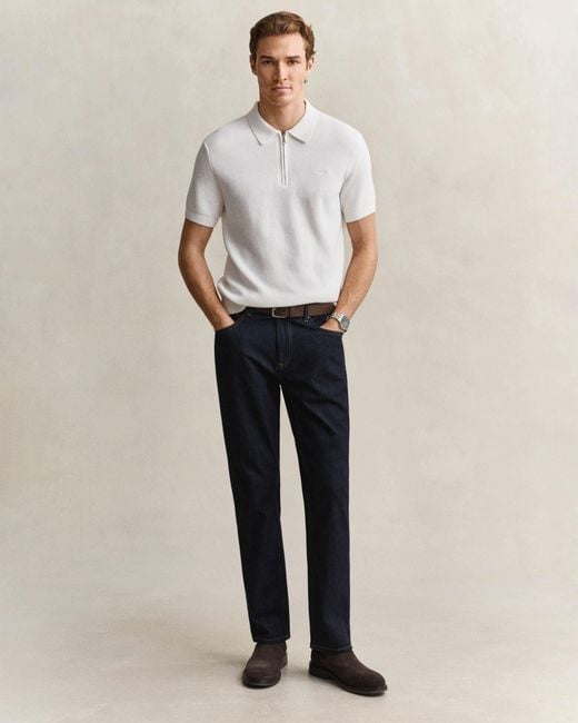 Gant Blue Classic Regular Fit Jeans for men