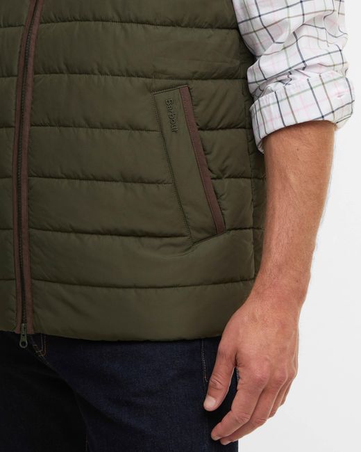 Barbour Green Broughton Quilted Gilet for men