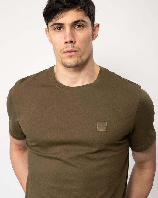 Boss Green Tales Cotton-jersey T-shirt With Logo Patch for men