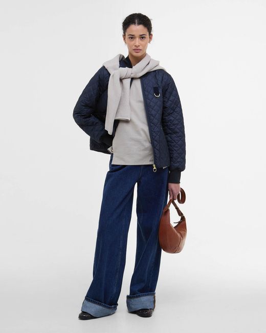 Barbour Blue Reyna Quilted Jacket