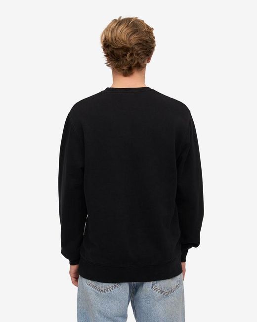 COLORFUL STANDARD Black Classic Organic Crew Neck Sweatshirt for men