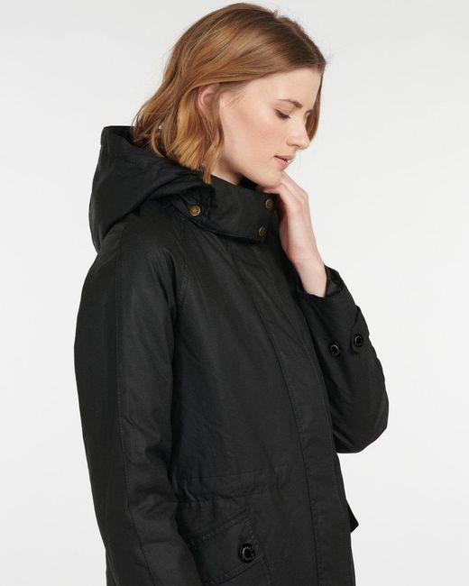 Barbour Black Cannich Wax Jacket