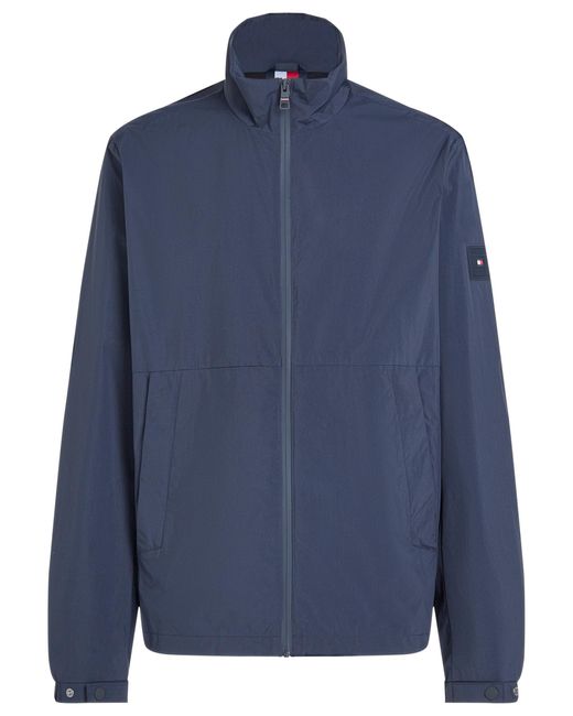 Tommy Hilfiger Blue Branded Blouson Jacket for men