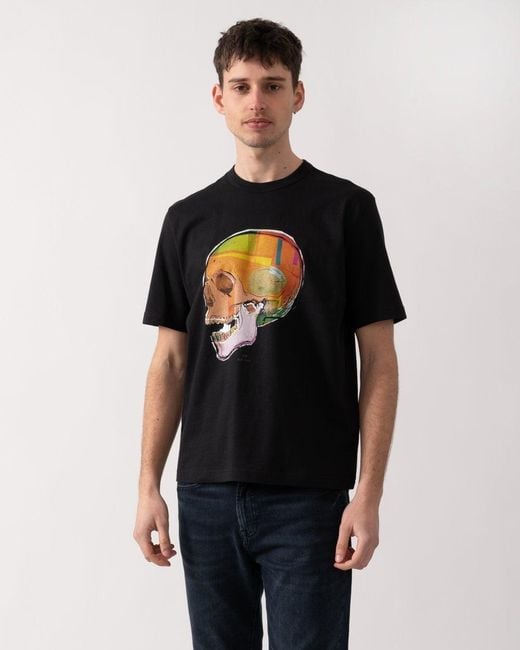 Paul Smith Black Ps Short Sleeve Skull for men