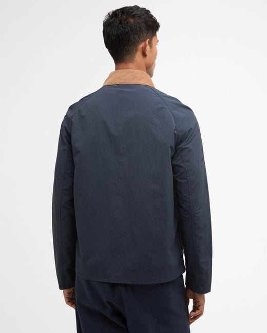 Barbour Blue Tracker Showerproof Jacket for men