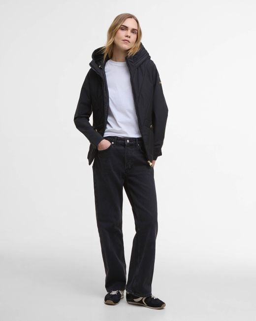 Barbour Black Diablo Quilted Sweat