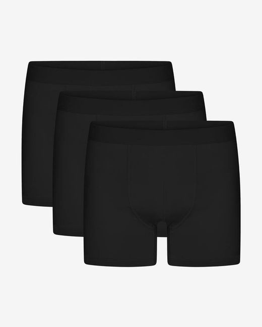COLORFUL STANDARD Black 3 Pack Organic Boxer Briefs for men