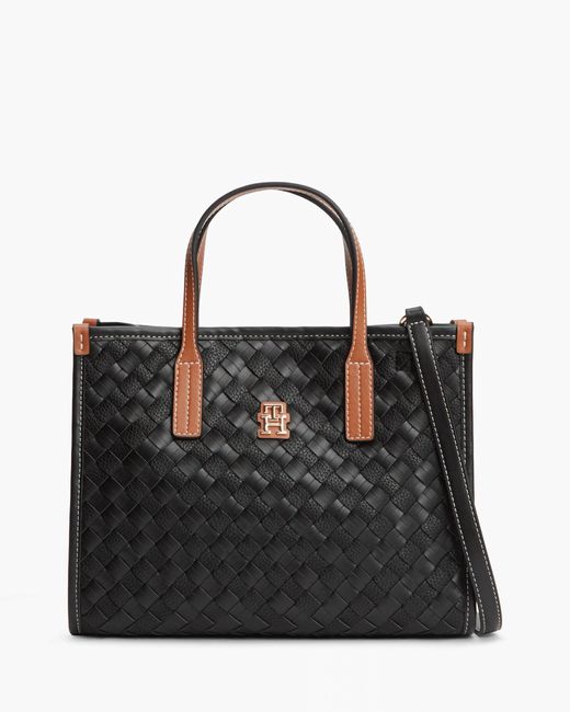 Tommy Hilfiger Black Th City Mini Tote Bag
