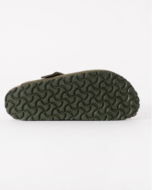 Birkenstock Green Boston Suede Leather Clogs