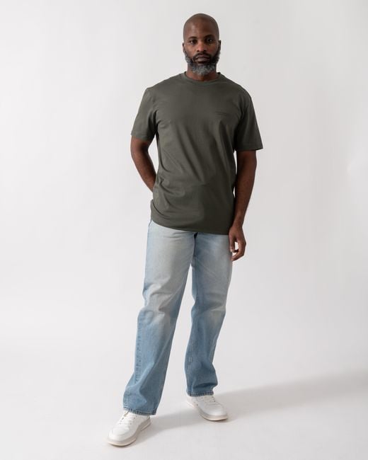 ARMANI EXCHANGE Gray T-Shirt With Small Milano/New York Logo for men