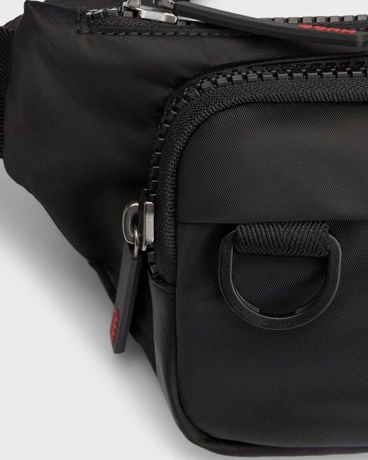 HUGO Black Ethon 2.0 Belt Bag With Logo Patch Nos for men