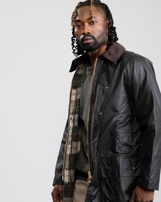 Barbour Gray Beaufort Wax Jacket for men