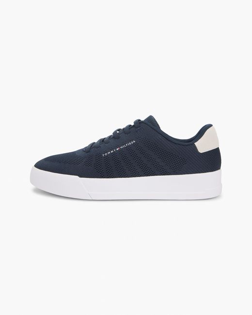 Tommy Hilfiger Blue Th Court Knit Trainers for men