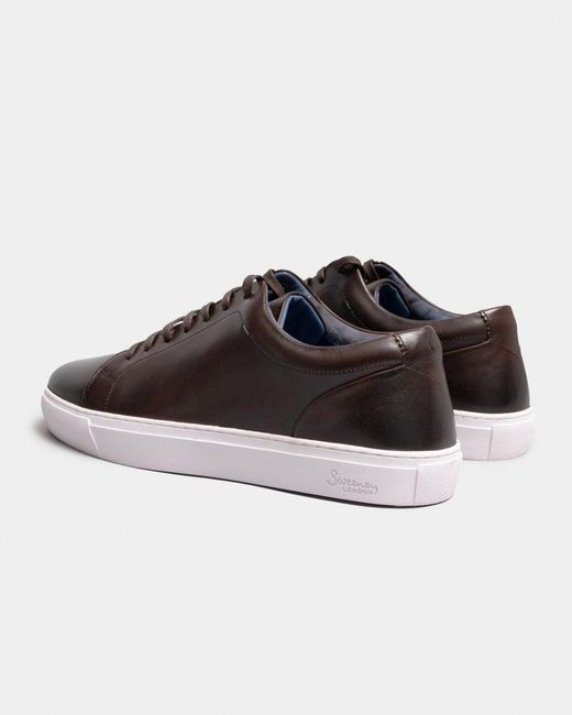 Oliver Sweeney Multicolor Hayle Antiqued Calf Leather Trainers for men
