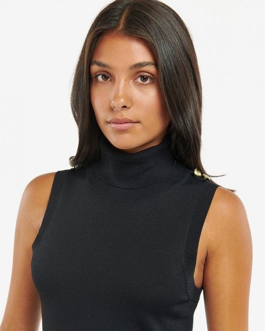 Barbour Blue Rosbern Knitted Midi Dress