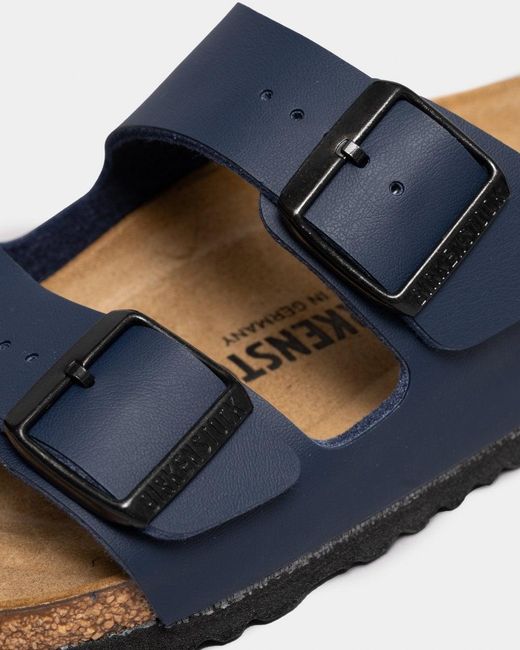 Birkenstock Blue Arizona Birko-Flor Sandals, Size: Uk 7