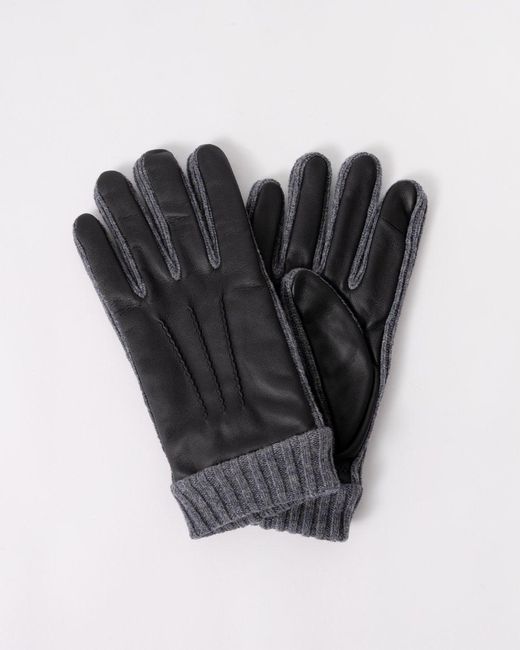 Boss Black Boss Hyden Logo-Trim Gloves for men