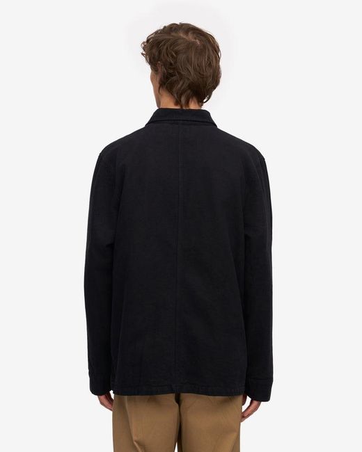 COLORFUL STANDARD Black Organic Workwear Jacket for men
