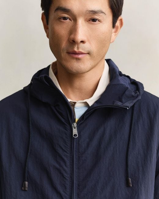 Gant Blue Windbreaker Jacket for men